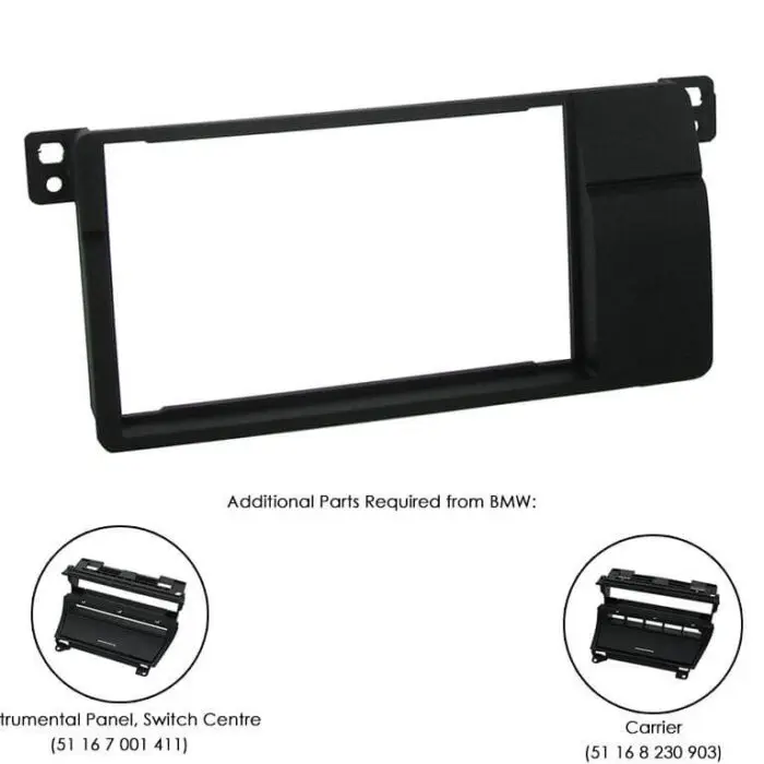 2 Din monterings ramme BMW E46 1998 - 2005