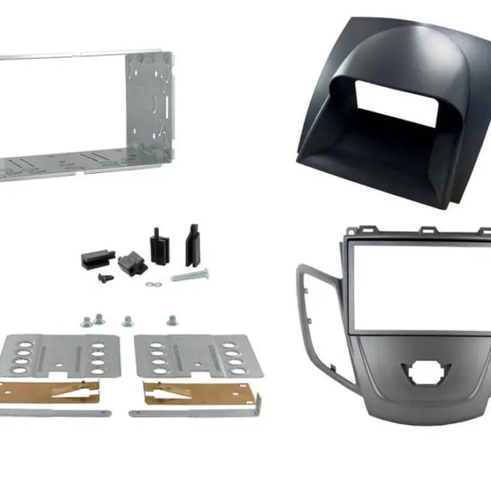 2 Din monterings ramme Ford Fiesta Grey Display