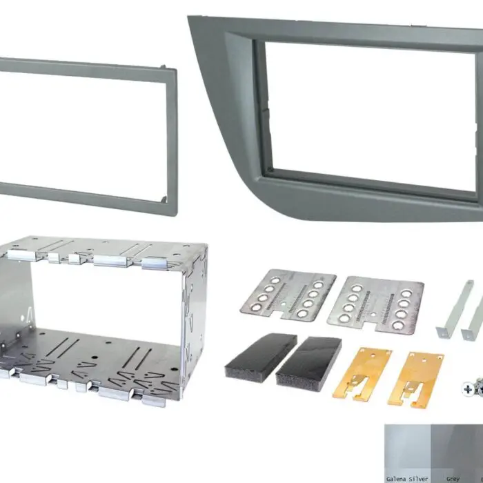 2 Din monterings ramme Seat Leon 05-12 Brill. Silv