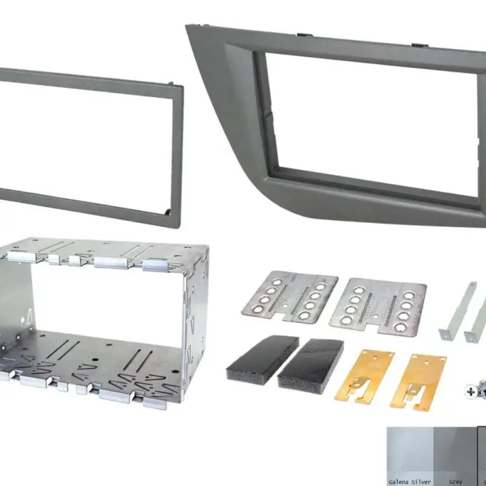 2 Din monterings ramme Seat Leon 05-12 Dark Grey