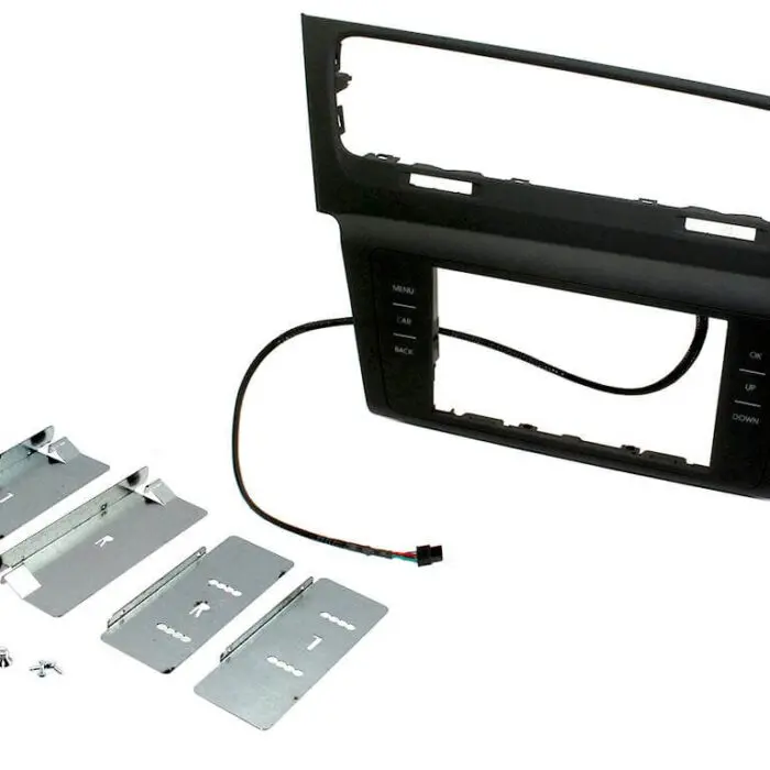 2 Din monterings ramme sort Volkswagen Golf 7