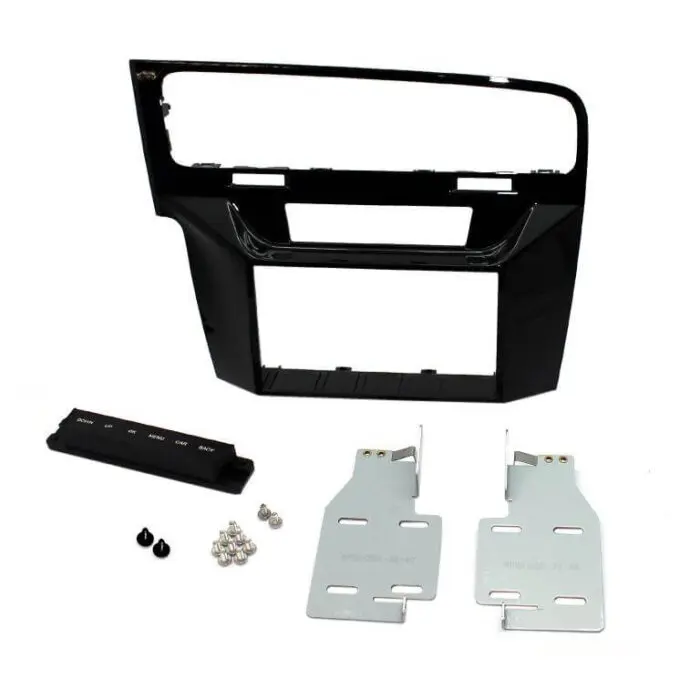 2 Din monterings ramme Volkswagen Golf 7 Piano sort