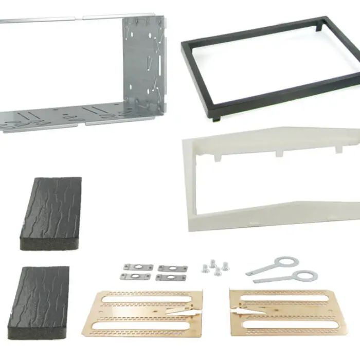 2 Din monterings ramme Opel Corsa 11> Pearl White