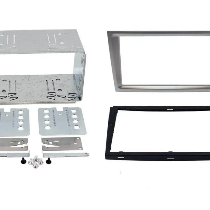 2 Din monterings ramme Opel D/D Aluminium