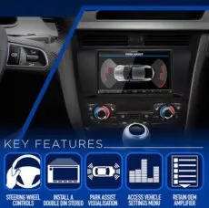 2 Din Audi A4 / A5 monteringskit m/amp uden MMI til Carplay m.m.