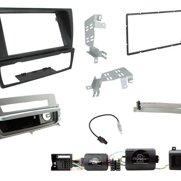 2 Din BMW 3 Series E90 - Silver Ash Monterings kit