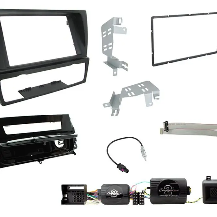2 Din BMW 3 Series E90-P Black Ash Monterings kit
