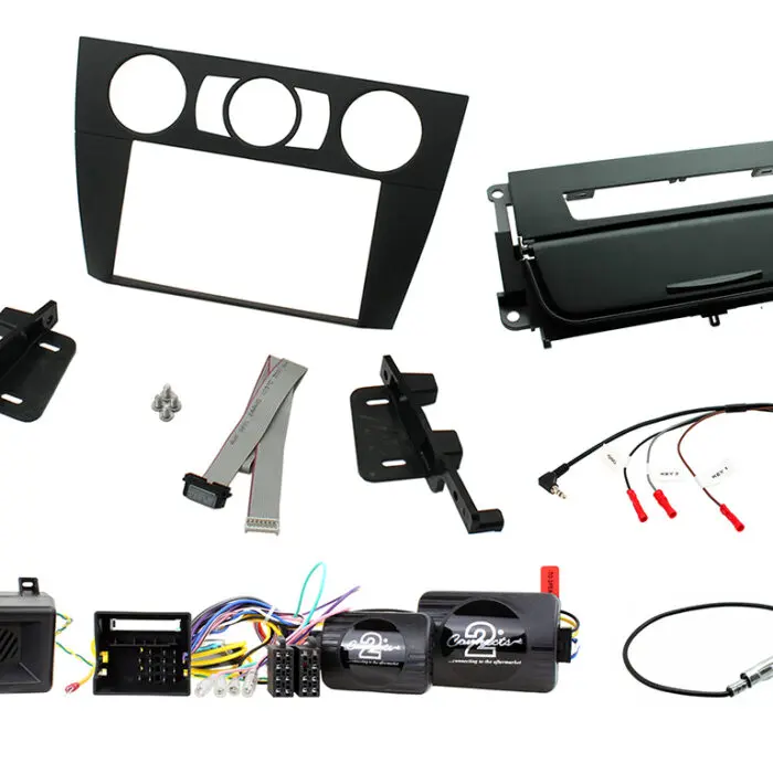 2 Din BMW 3 Series E90-M Black Monterings kit