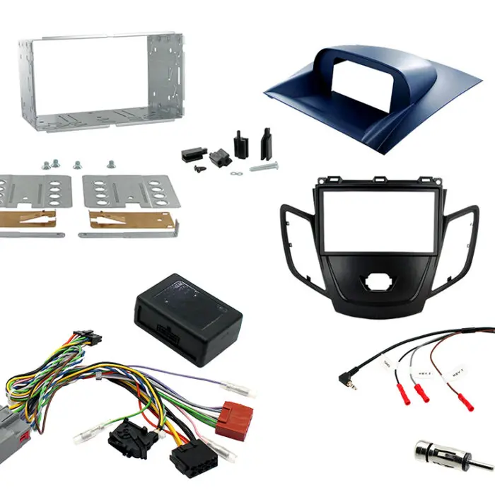 2 Din Ford Fiesta 08-10 Black Facia Monterings kit