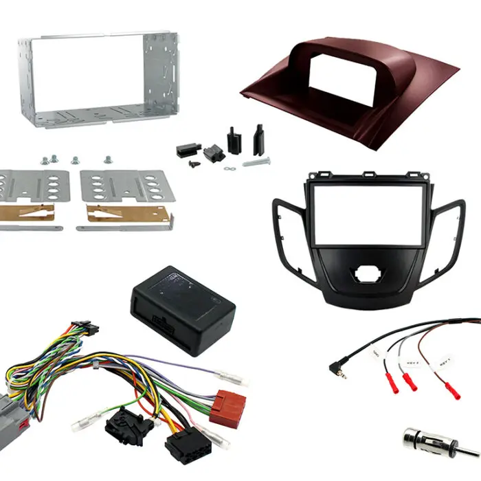 2 Din Ford Fiesta 08-10 Black Facia Monterings kit