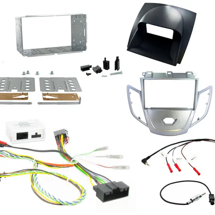 2 Din Ford Fiesta 10> Silver Facia Monterings kit