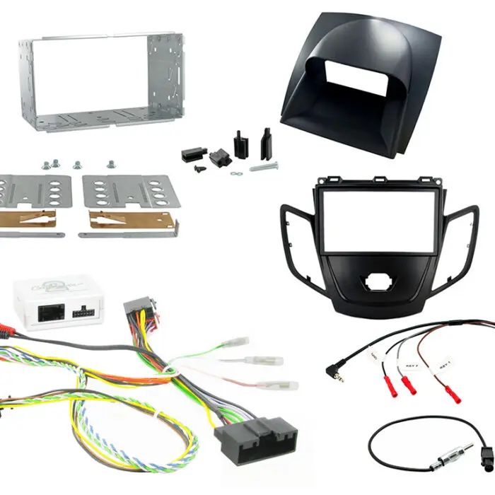 2 Din Ford Fiesta 10> Black Facia Monterings kit