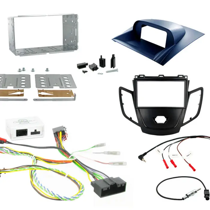 2 Din Ford Fiesta 10> Black Facia Monterings kit