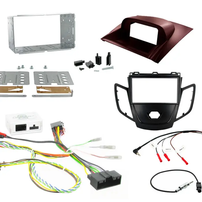 2 Din Ford Fiesta 10> Black Facia Monterings kit
