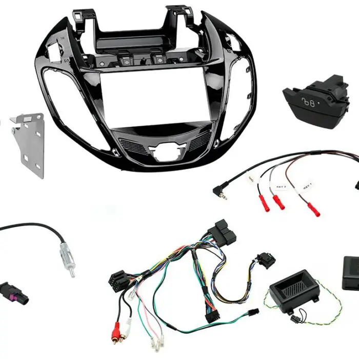 2 Din Ford B Max 2012> Piano Black with door lock