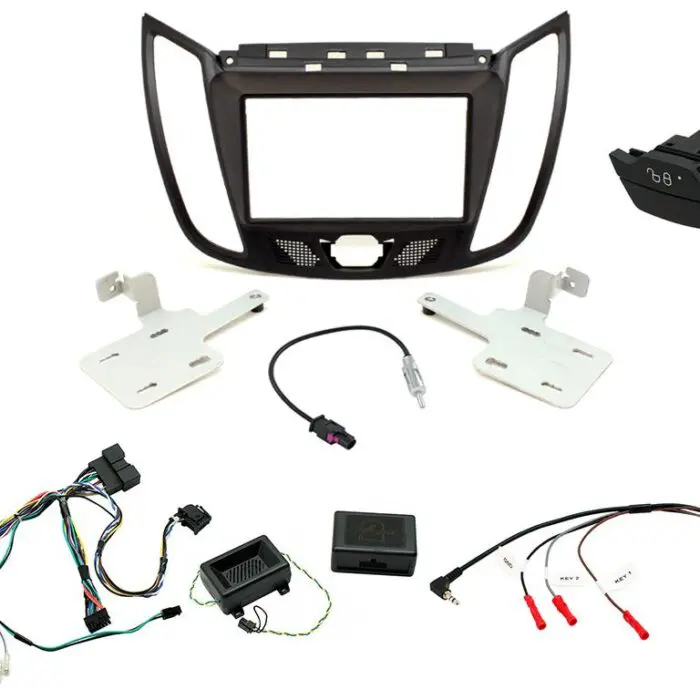 2 Din Ford Kuga 2013> with Button Monterings kit