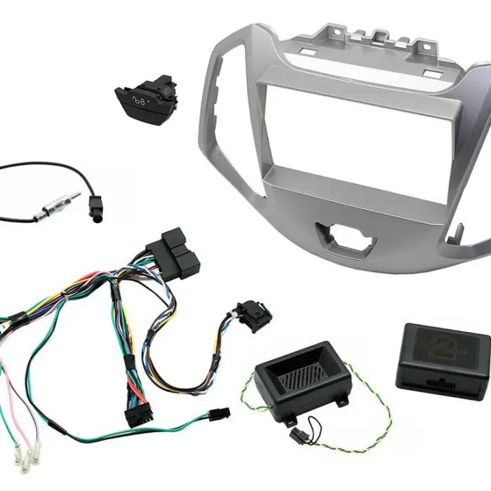 2 Din Ford Ecosport 2013> Silver with hazard switc