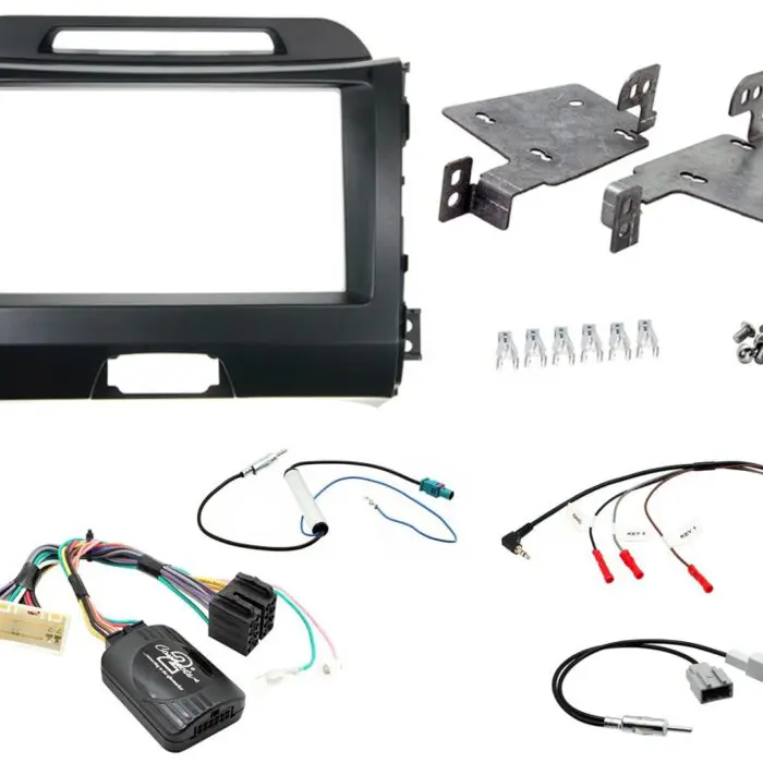 2 Din Kia Sportage W/o Amp Dark Grey Monterings ki