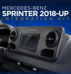 2 Din Mercedes Sprinter installationskit 2018- til navi eller Carplay