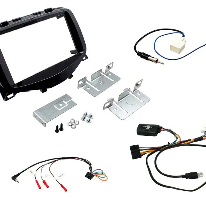 2 Din Peugeot 108 Piano Black 14> Monterings kit til CarPlay m.m