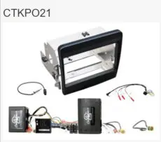 2 Din monteringskit Porsche 911 med infoadapter