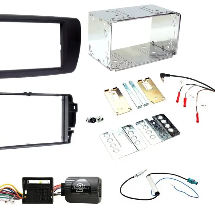 2 Din Seat Ibiza 08> Azabache Black Monterings kit