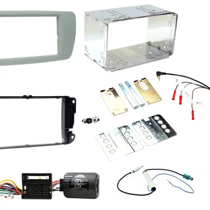 2 Din Seat Ibiza 08> Dublin Grey Monterings kit