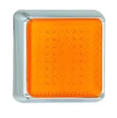 LED 145mm kvadratisk blinklygte