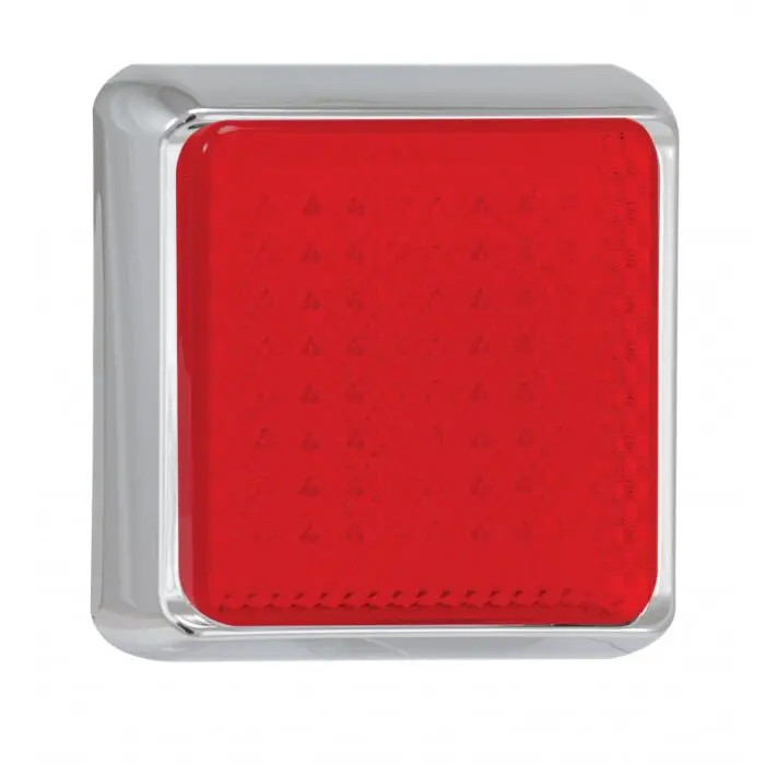 LED 145mm kvadratisk kombinationsbaglygte