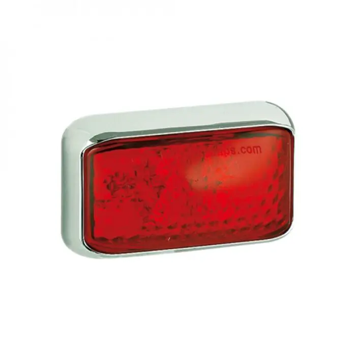 LED bag markeringslygte, krom