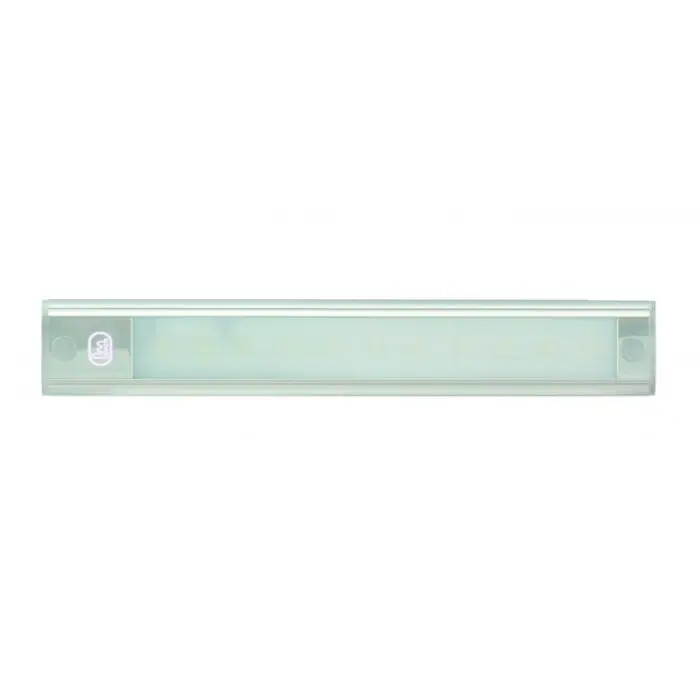 Sølv alu LED strip lampe med touch on/off knap - 260mm