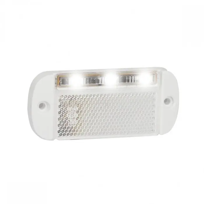 LED lavprofil front markeringslygte, hvid