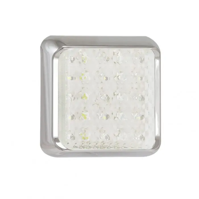 LED 100mm kvadratisk baklygte