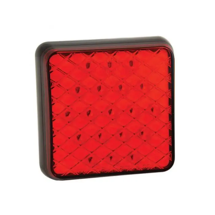 LED kvadratisk tågelygte bag 12V