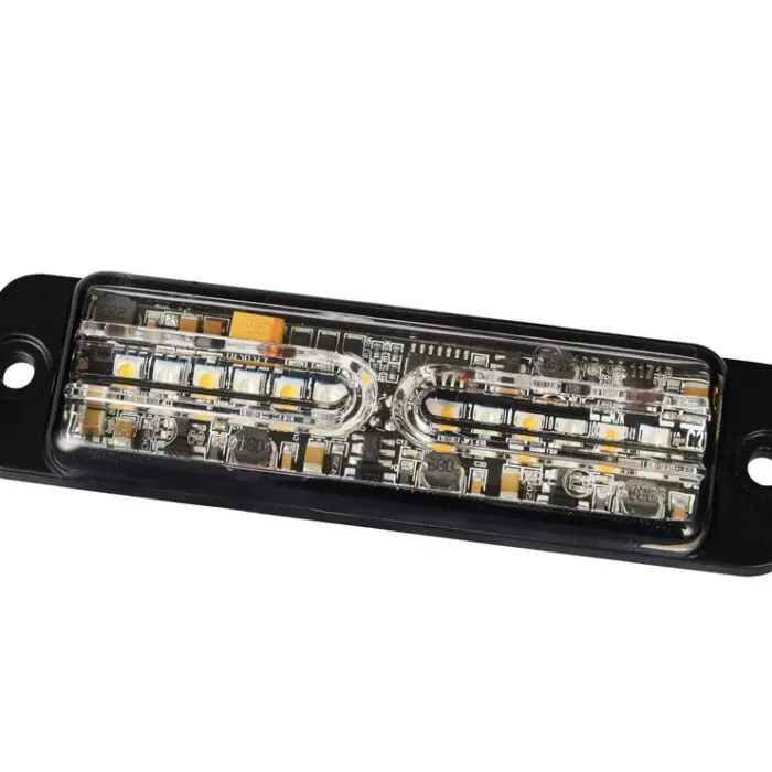 Led blitzlampe med orange/ blåt lys