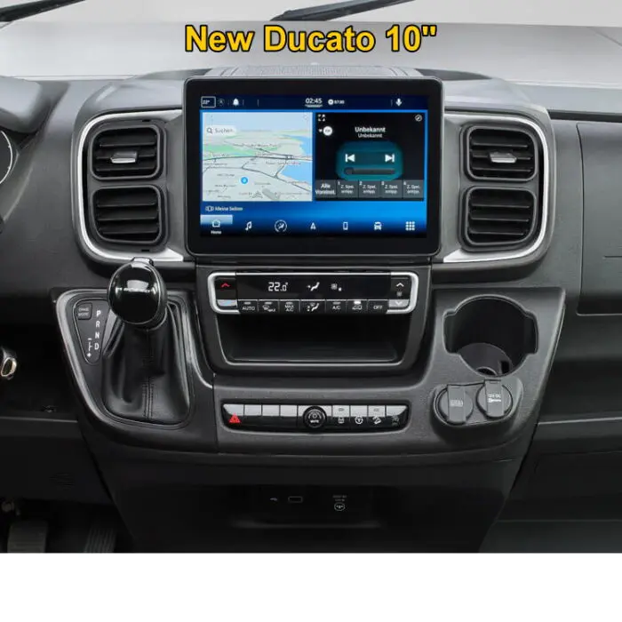 Bakkamera interface NY Fiat Ducato 10" Uconnect