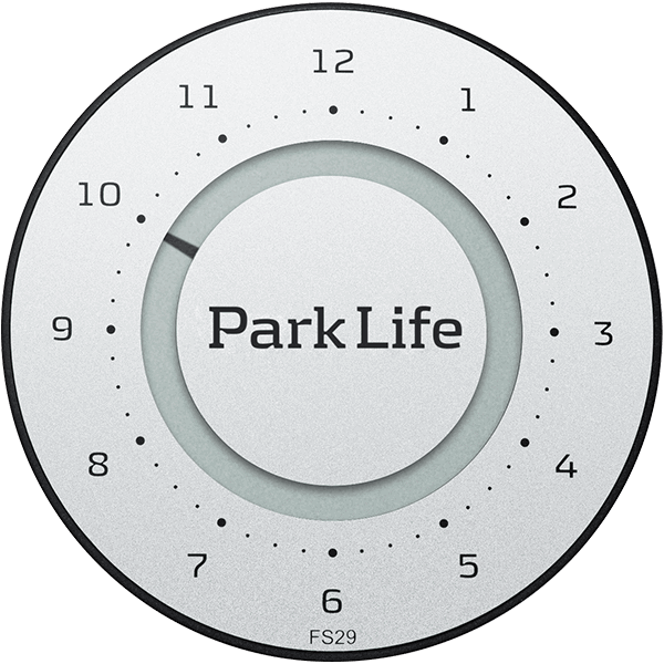 Park Life - Elektronisk P-skive - Titanium Silver