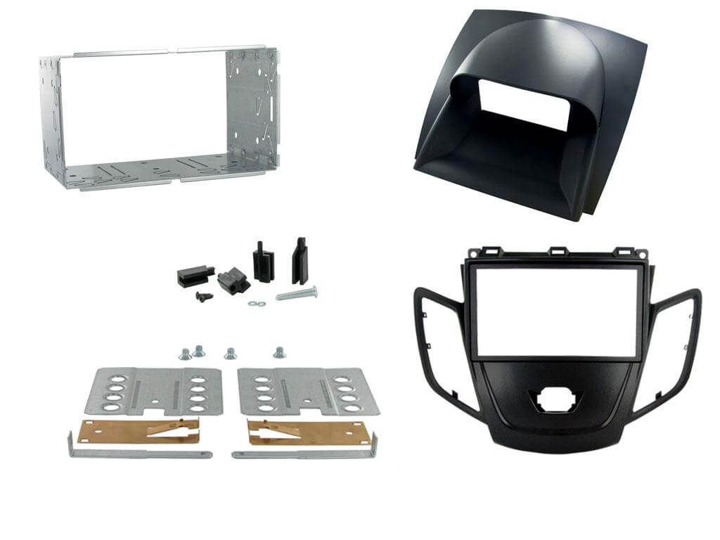2 Din monterings ramme Ford Fiesta Grey Display