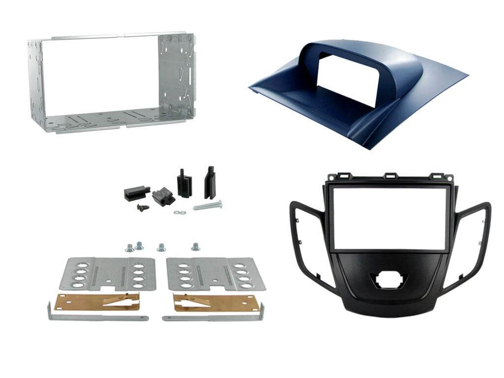 2 Din monterings ramme Ford Fiesta Blue Display