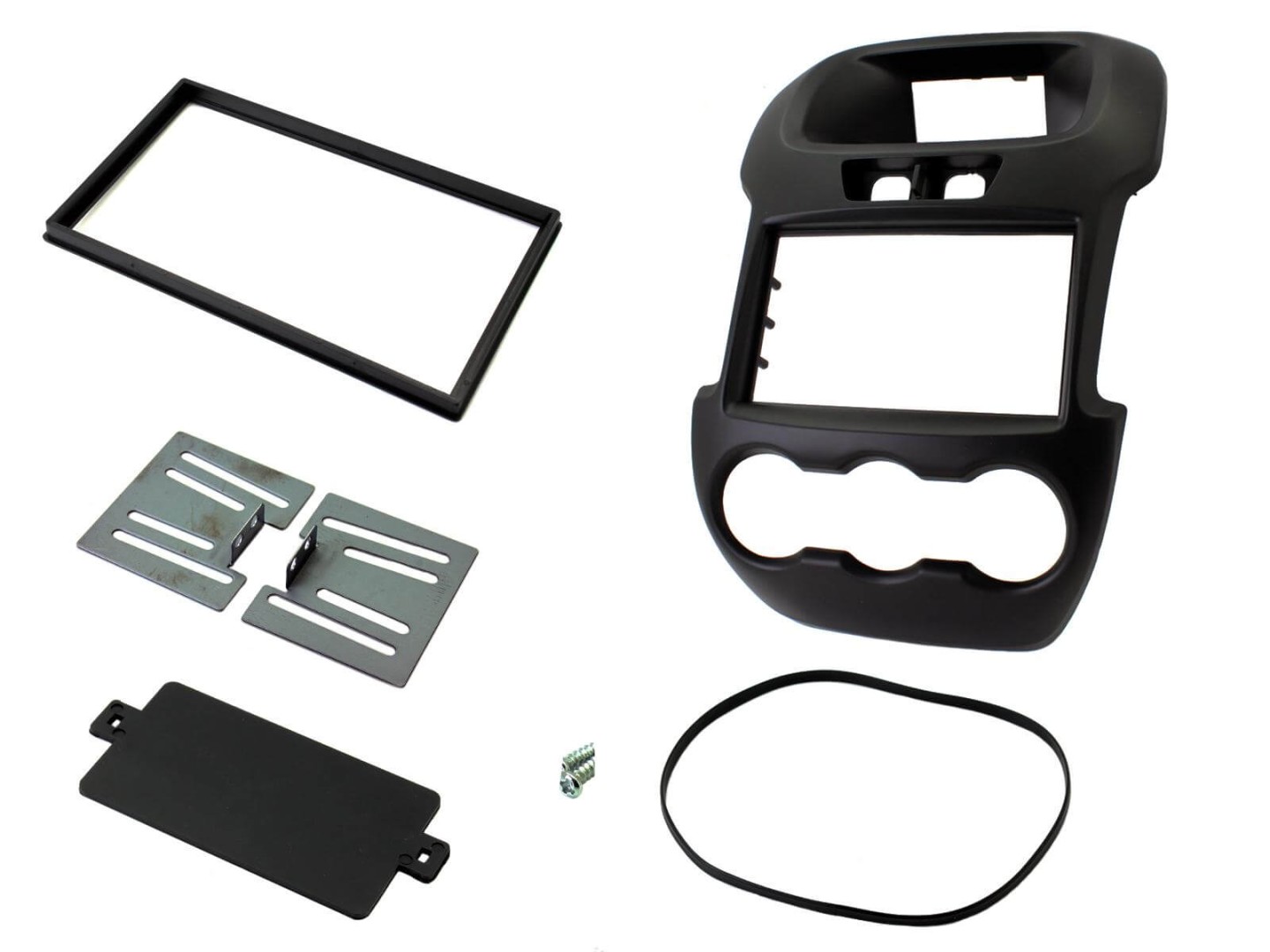 2 Din monterings ramme Ford Ranger 2012> (Black)