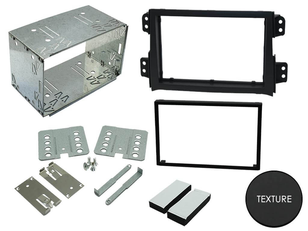 2 Din monterings ramme Opel Agila 08> Black