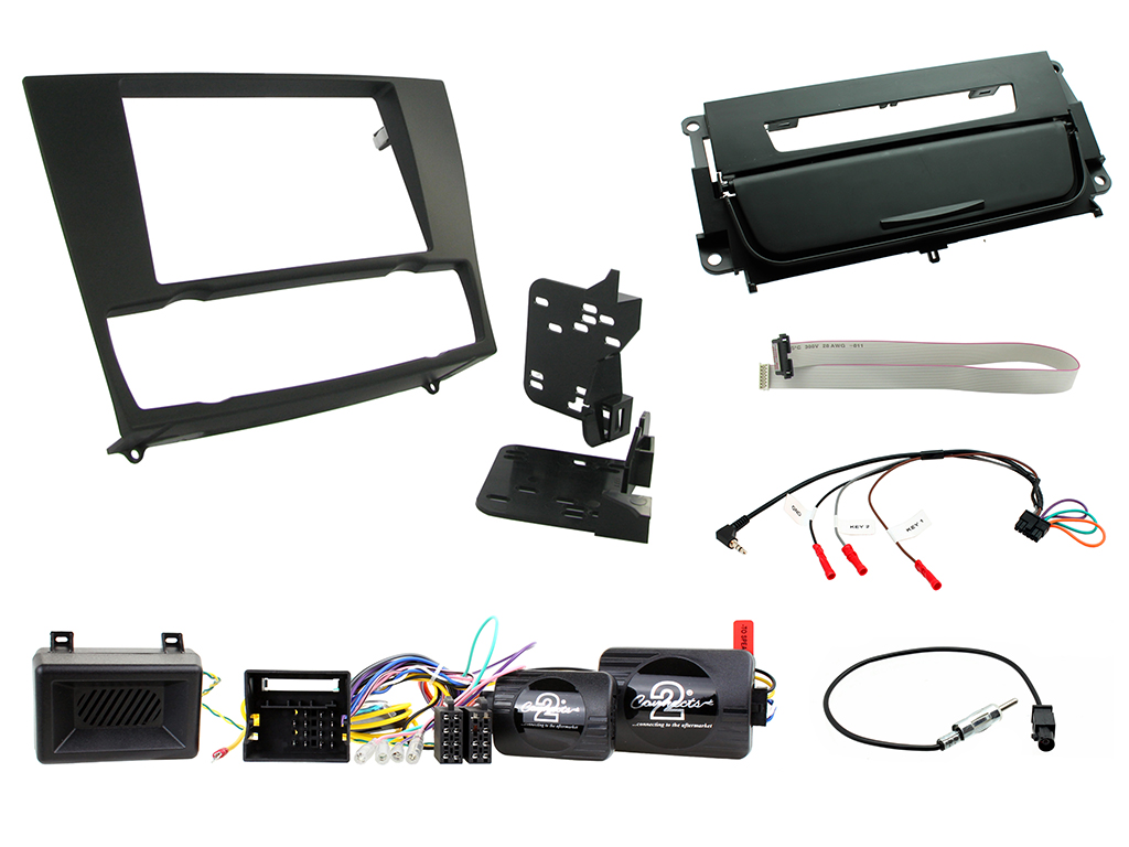 2 Din 3 Series E90 Matt Black Monterings kit