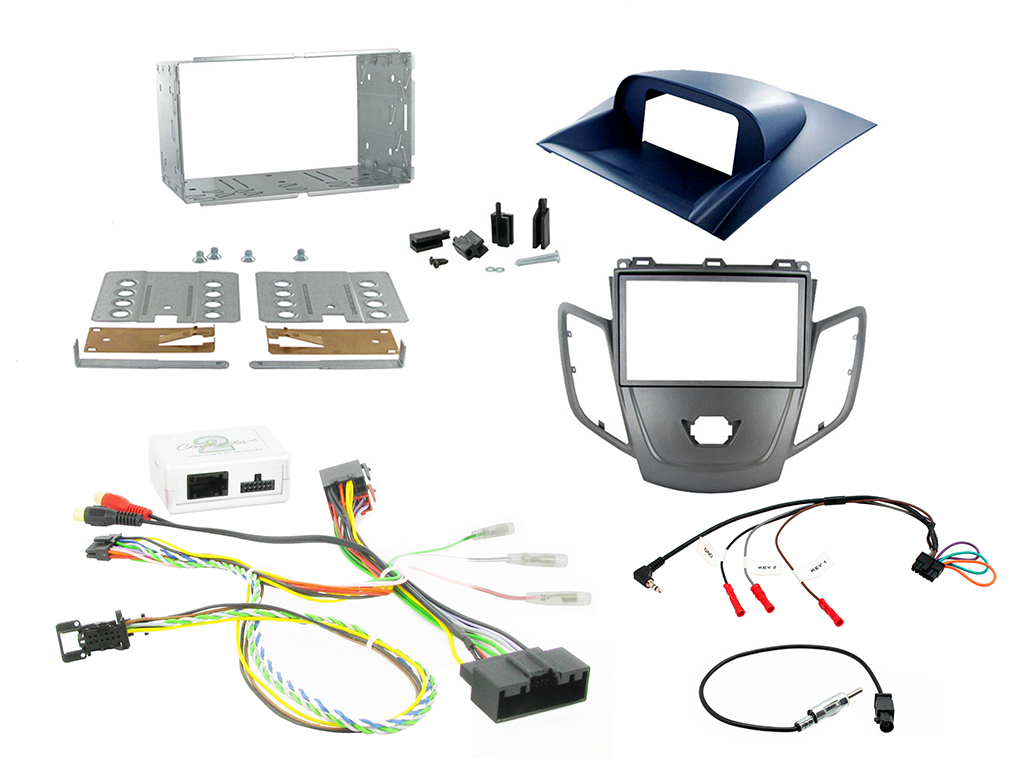 2 Din Ford Fiesta 10> Graphite Facia Monterings ki