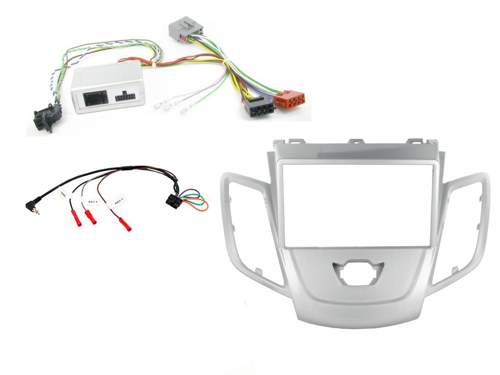 2 Din Ford Fiesta 2008> Silver Monterings kit
