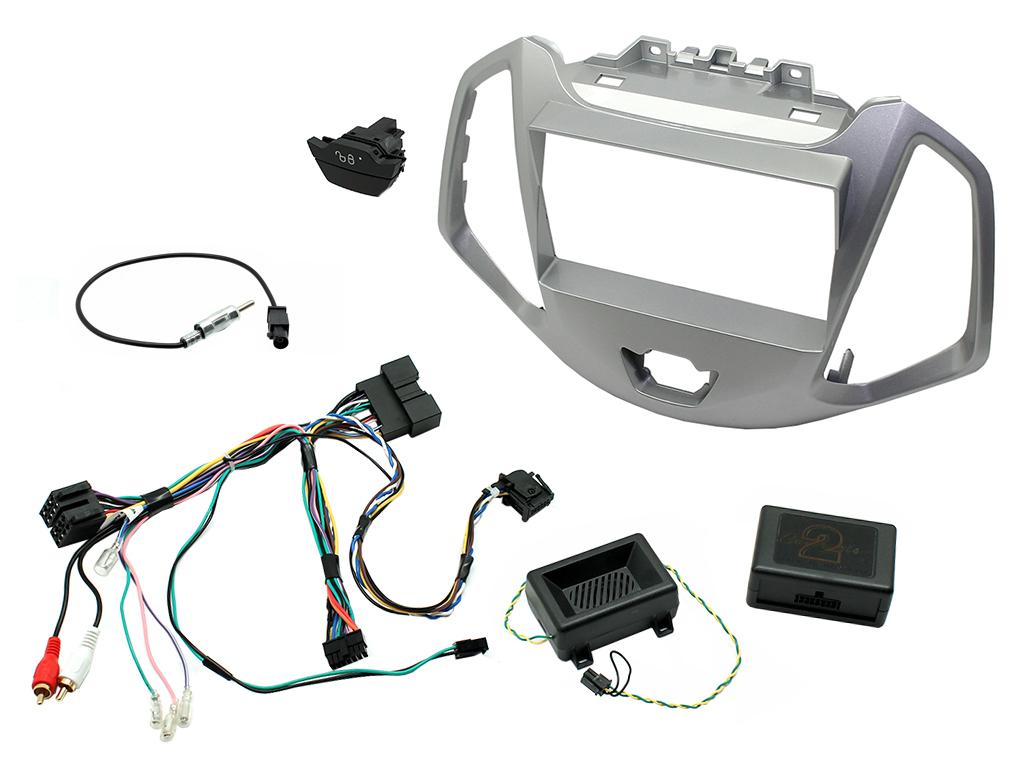 2 Din Ford Ecosport 2013> Silver with hazard switc