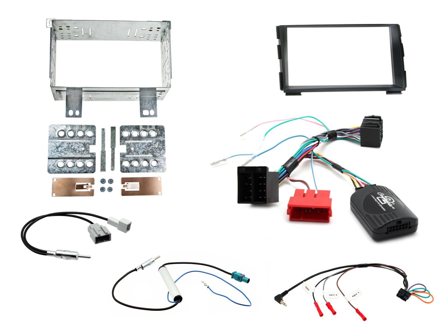 2 Din Kia Cee'd 09-12, Non Amp Monterings kit