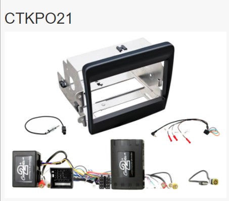 2 Din monteringskit Porsche 911 med infoadapter