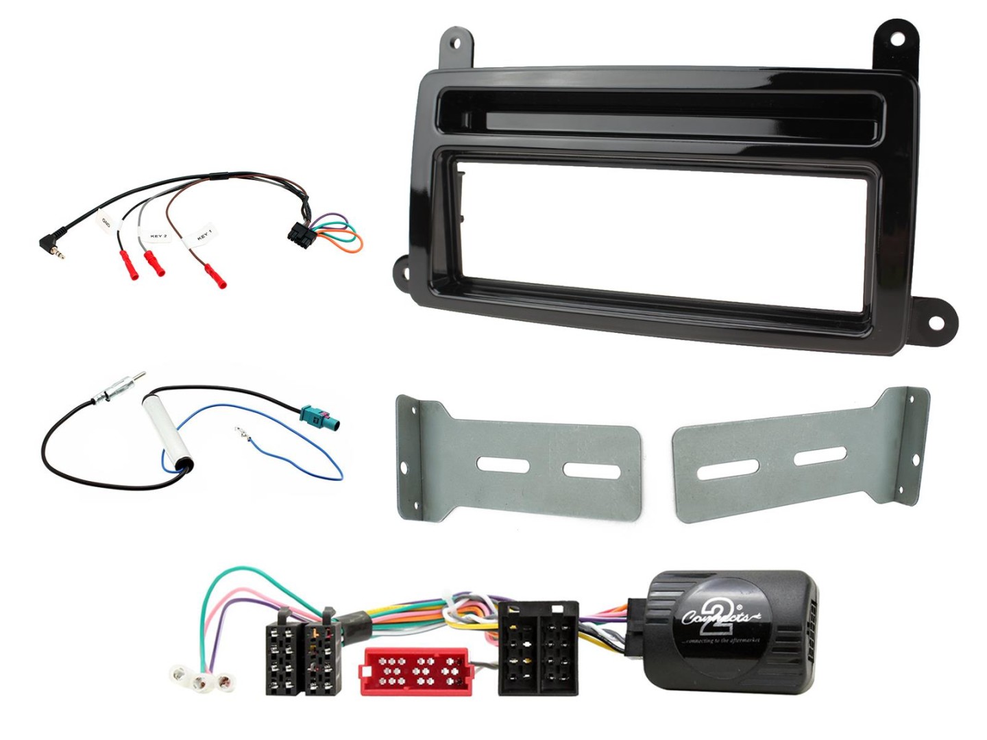 CTKRT09 Renault Clio 2017 komplet installationskit 1Din radio