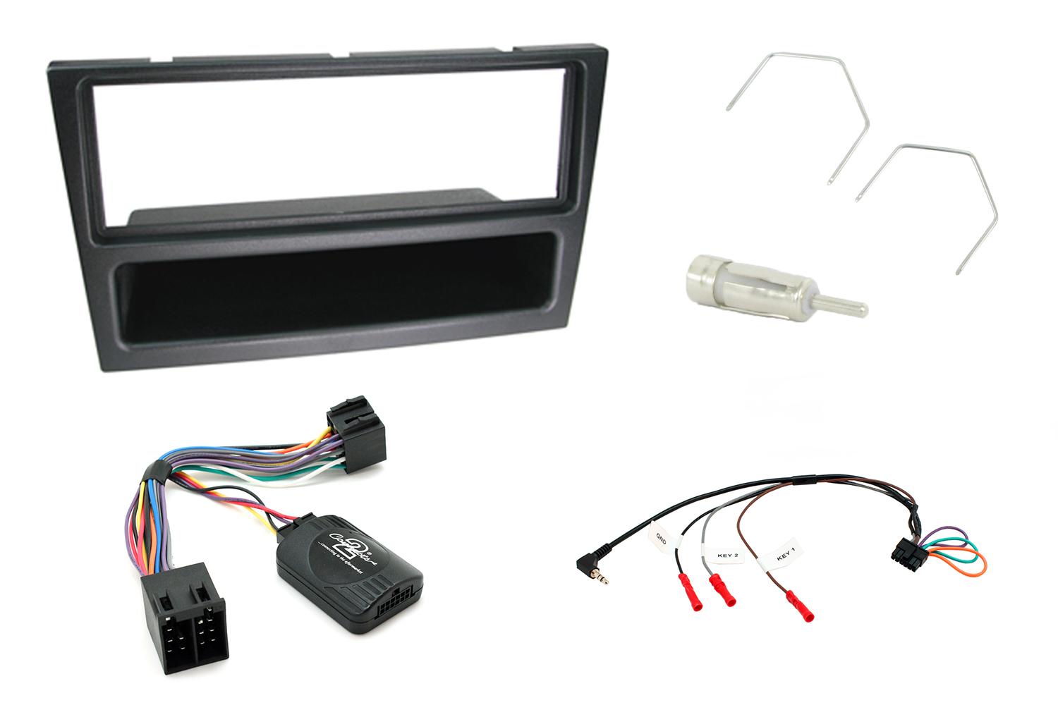 1 Din Opel Analogue Black 1 Din Monterings kit