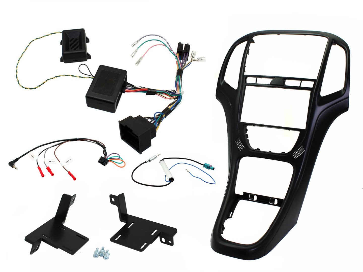2 Din Opel Astra Kit MattBlack 2010> Monterings k